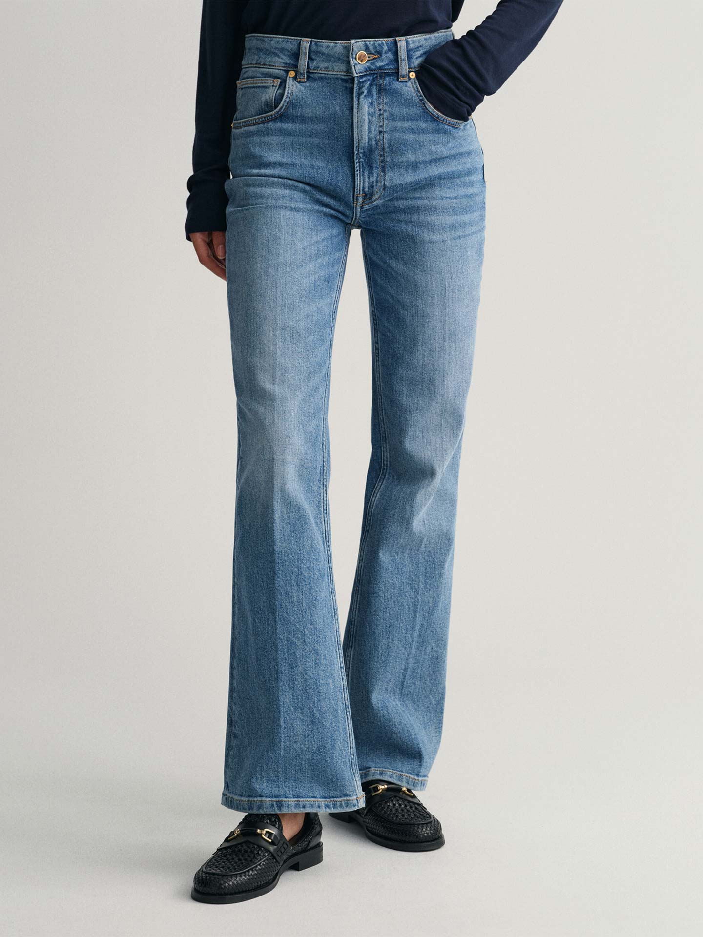 Calças de Ganga Flared Fit