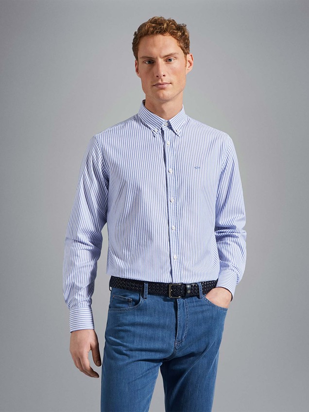 Camisa Oxford s Riscas