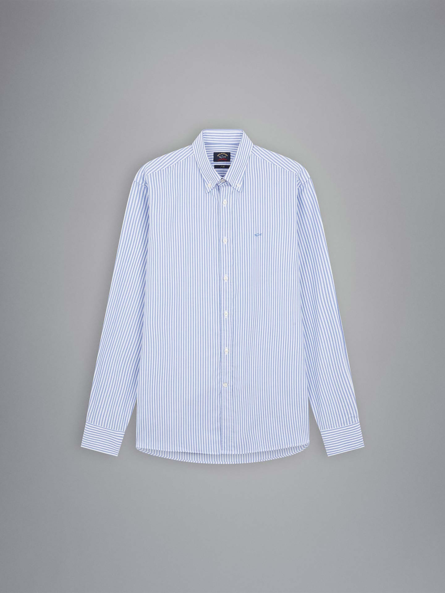 Camisa Oxford às Riscas