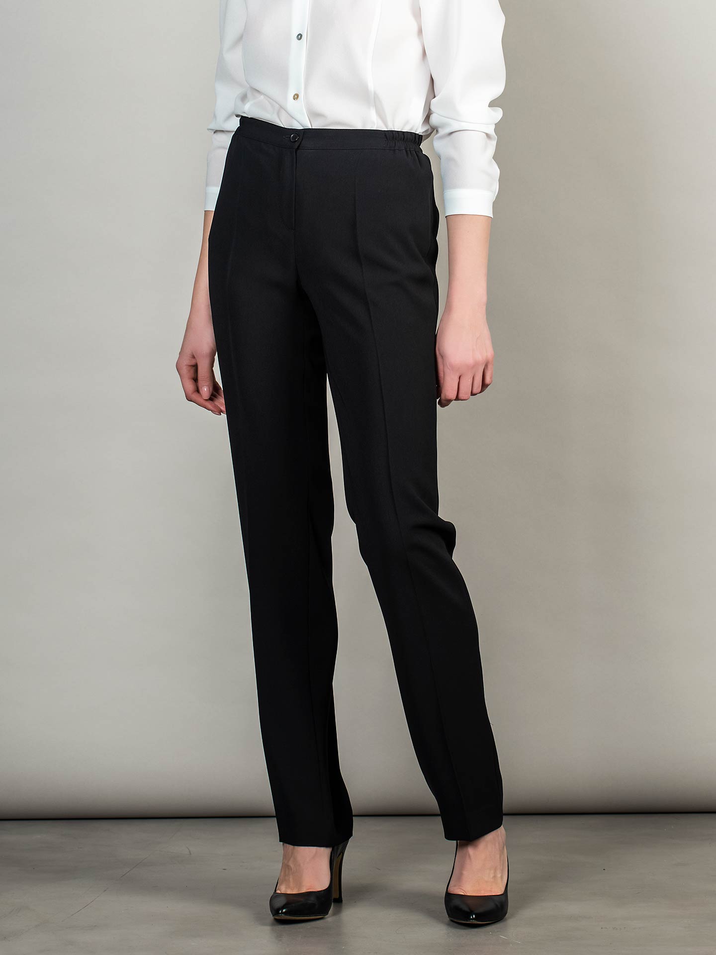 Calças Clássicas com Cintura Elástica