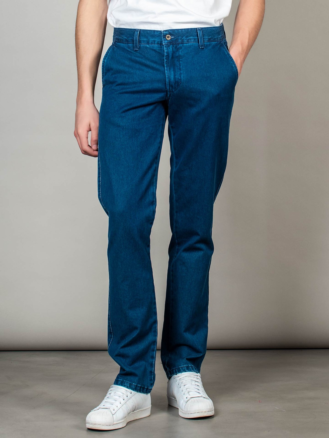 Calças de Ganga Estilo Chino