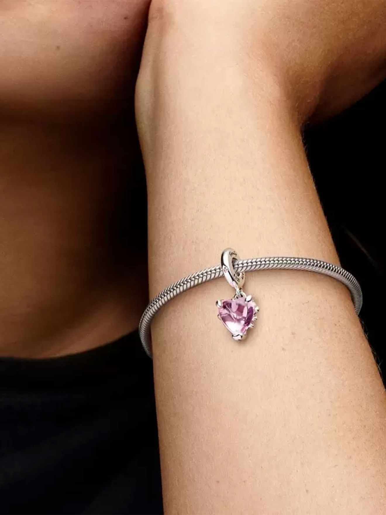 Conta Pendente Pink Family Tree & Heart