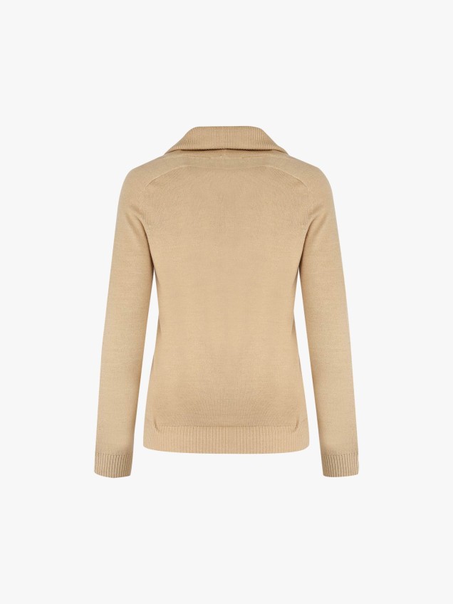 Camisola de Gola Alta em Lã