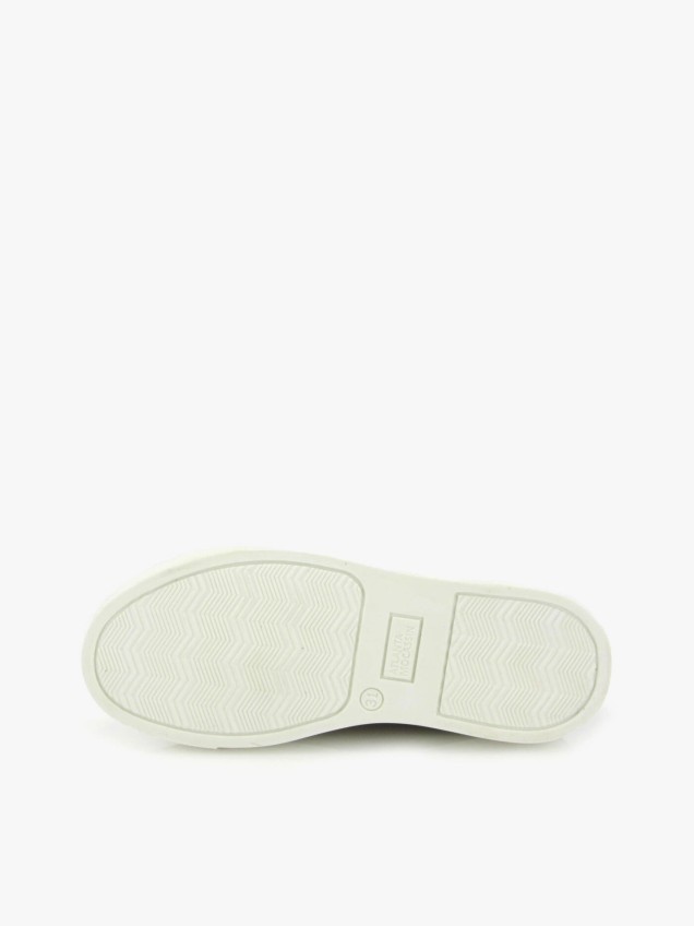 Sapatilhas Com Três Tiras em Pele Sierra Antik