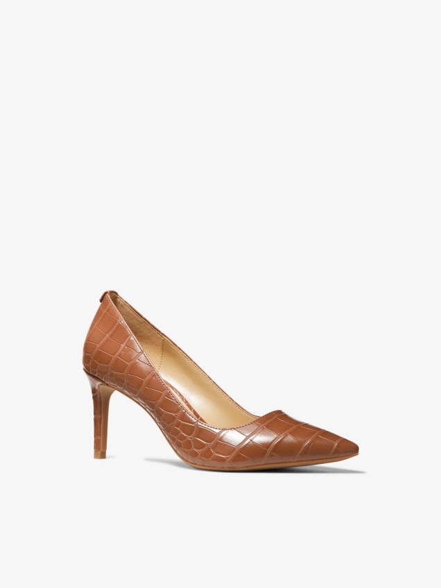 Sapatos de Salto Alina Flex Crocodile