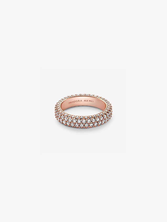 Anel Timeless Pavé Duplo