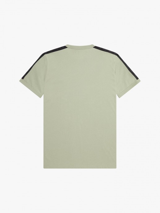 T-Shirt com Risca Contrastante