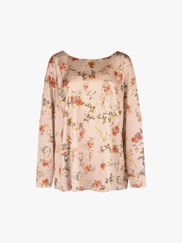 Túnica com Padrão Floral