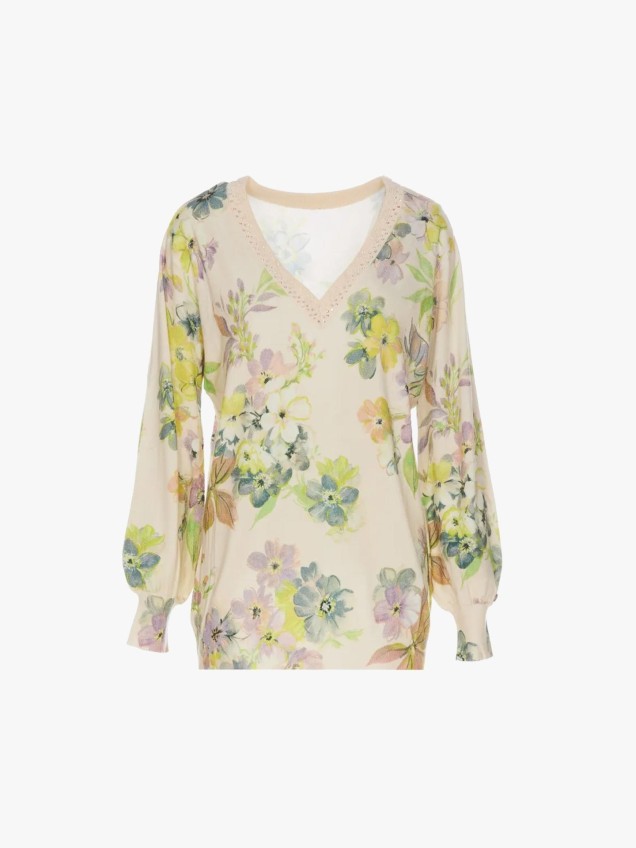 Camisola com Decote em V