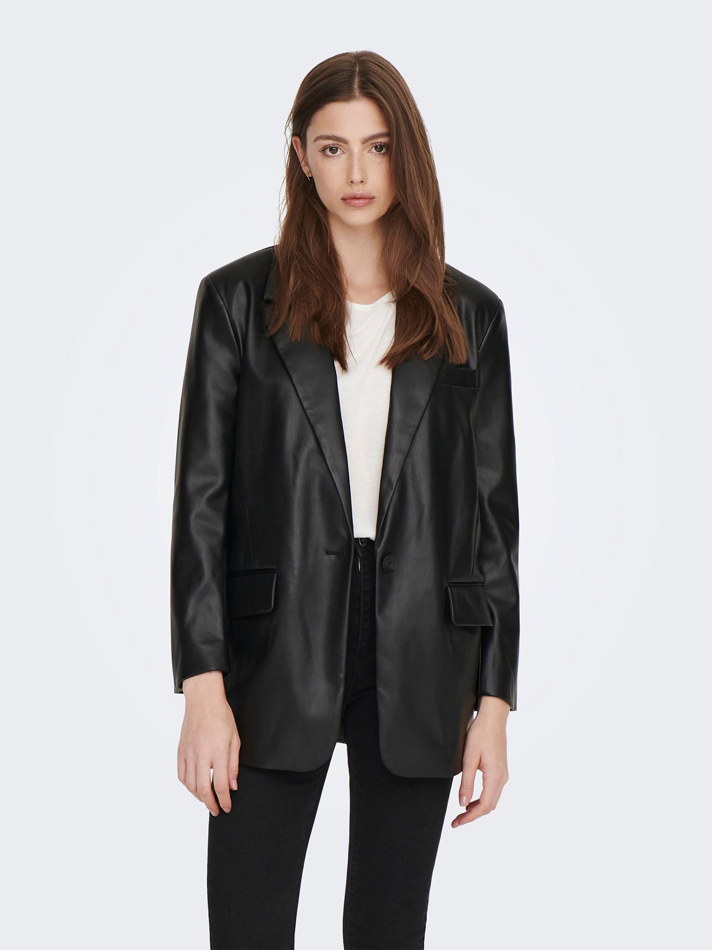 Blazer Efeito Pele