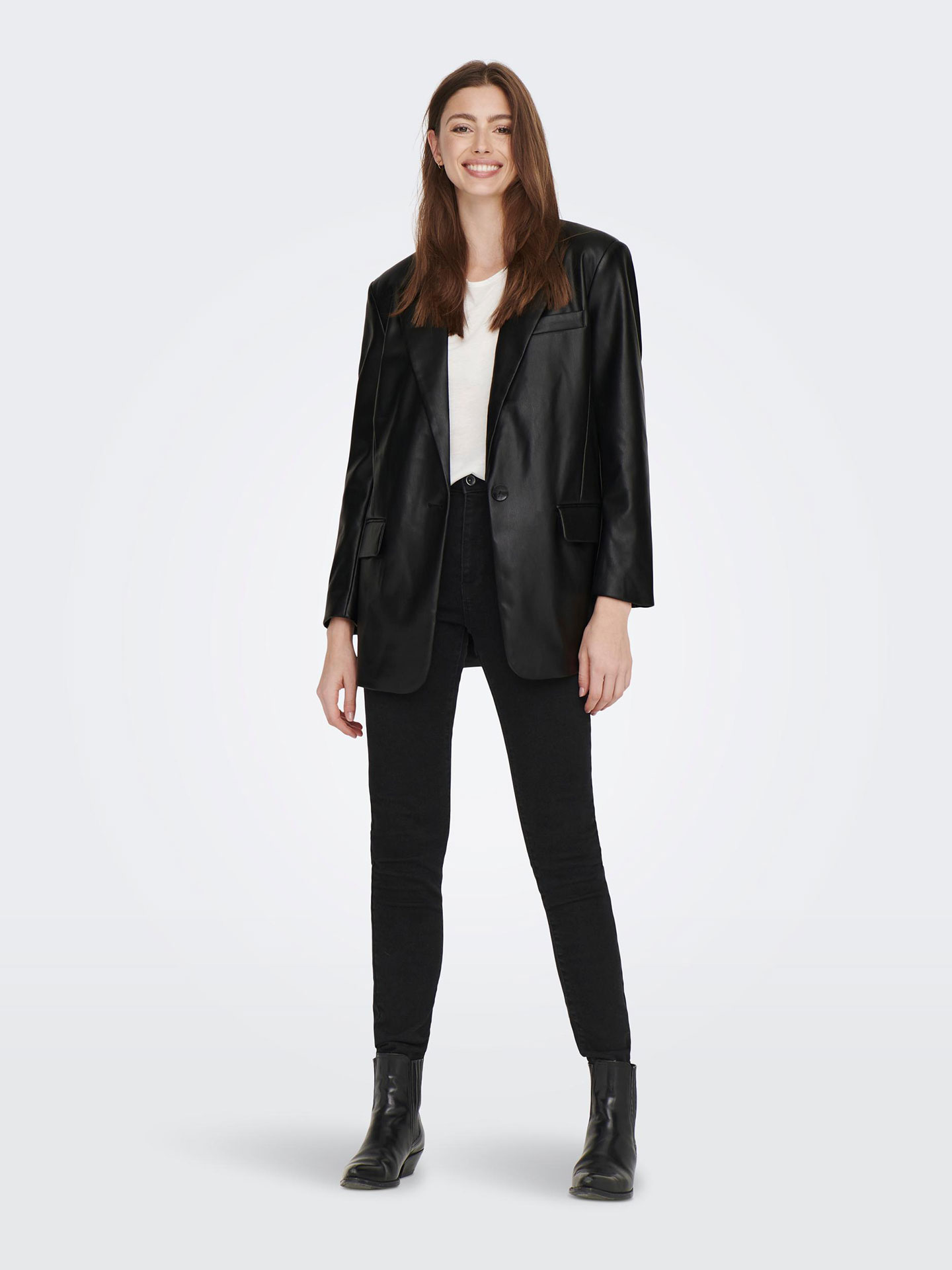 Blazer Efeito Pele