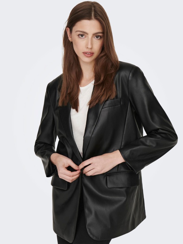 Blazer Efeito Pele