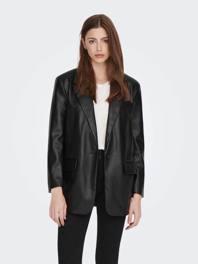 Blazer Efeito Pele