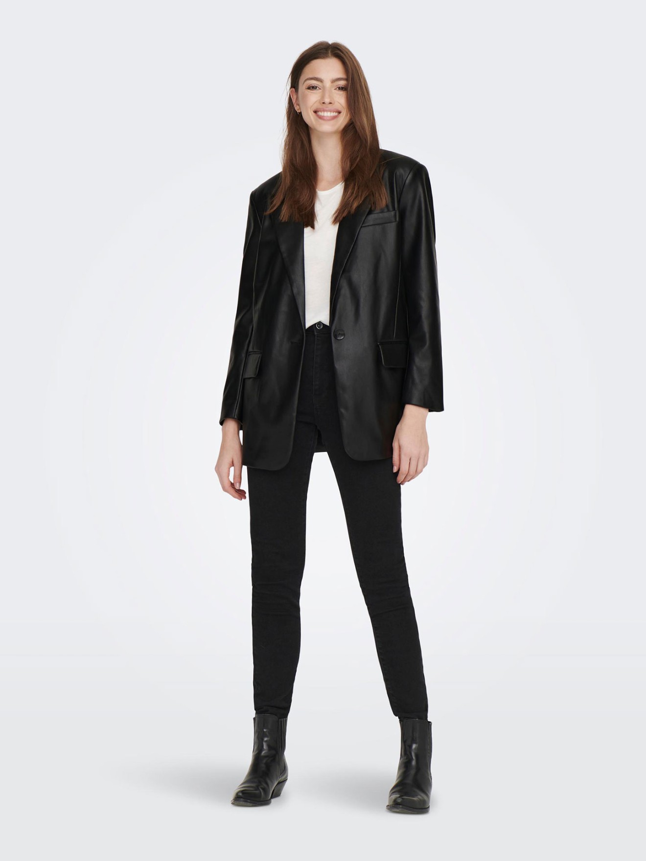 Blazer Efeito Pele