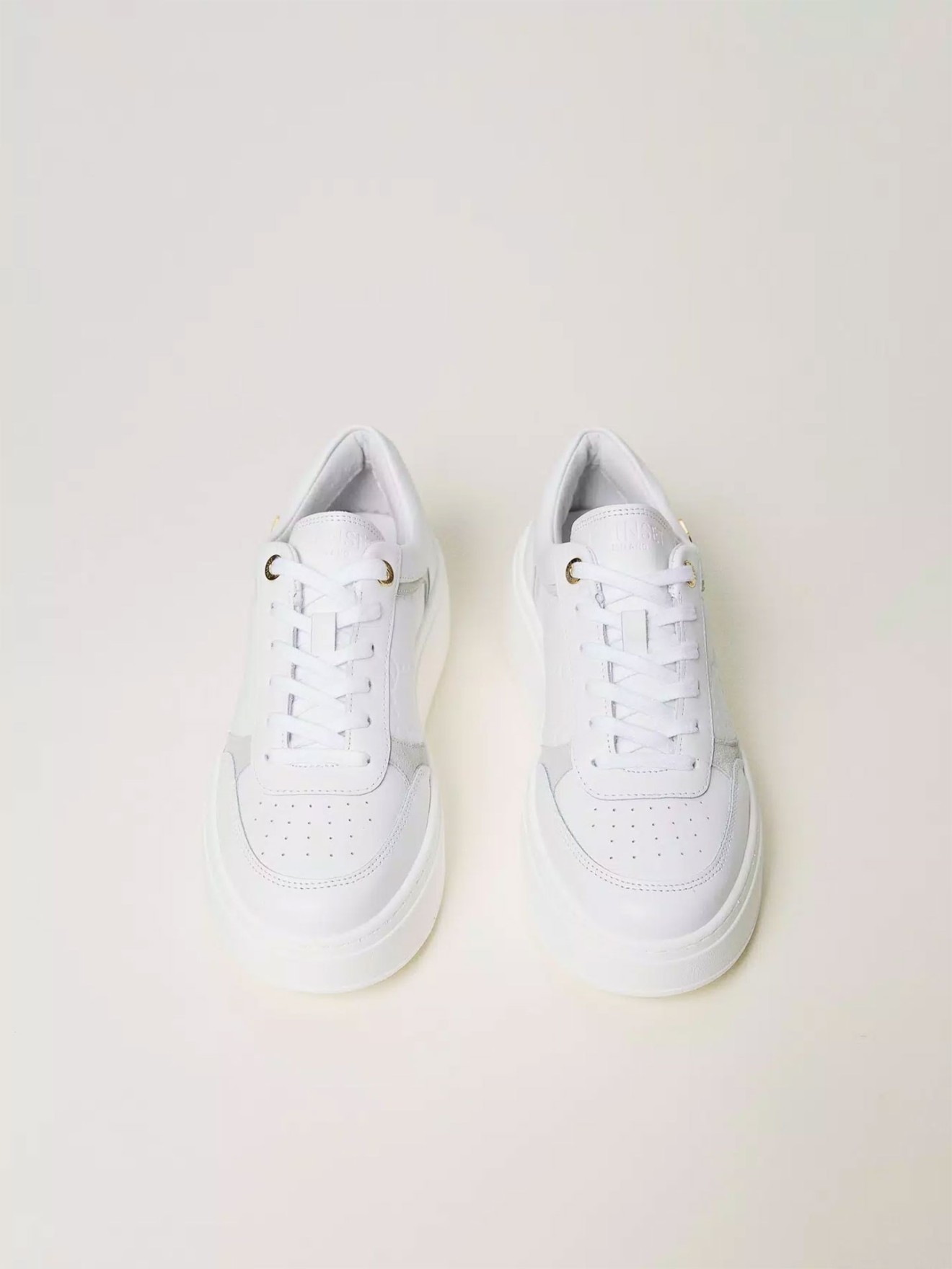 Sapatilhas de Pele com Plataforma