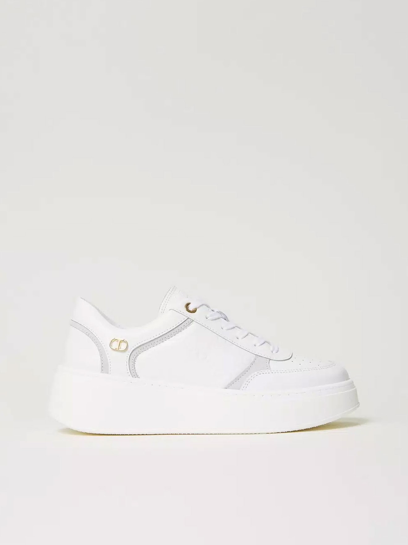 Sapatilhas de Pele com Plataforma