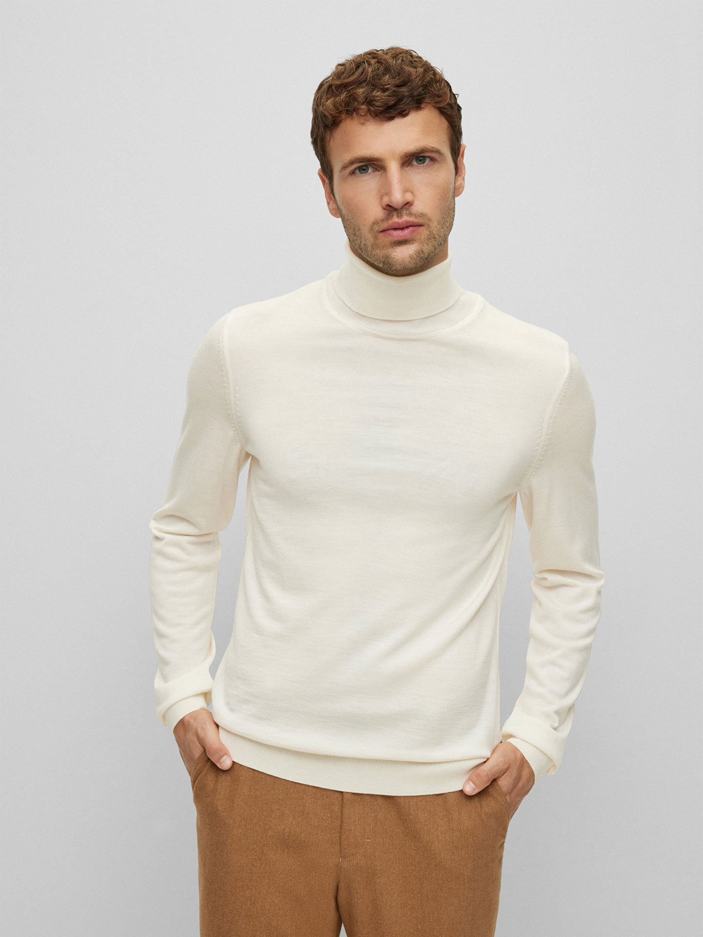 Camisola de Gola Alta Slim FIt