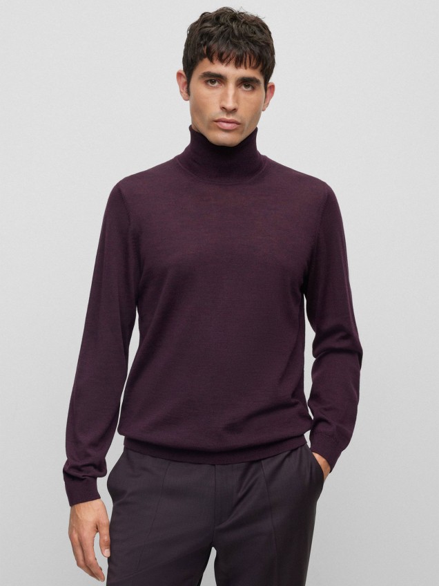 Camisola de Gola Alta Slim FIt
