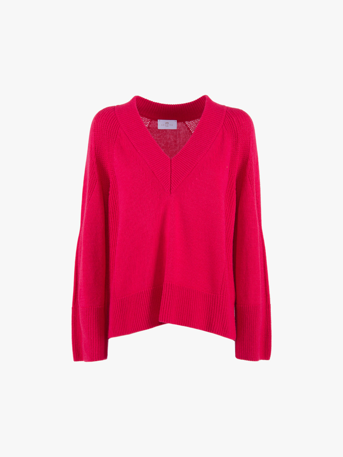 Camisola com Decote em Bico