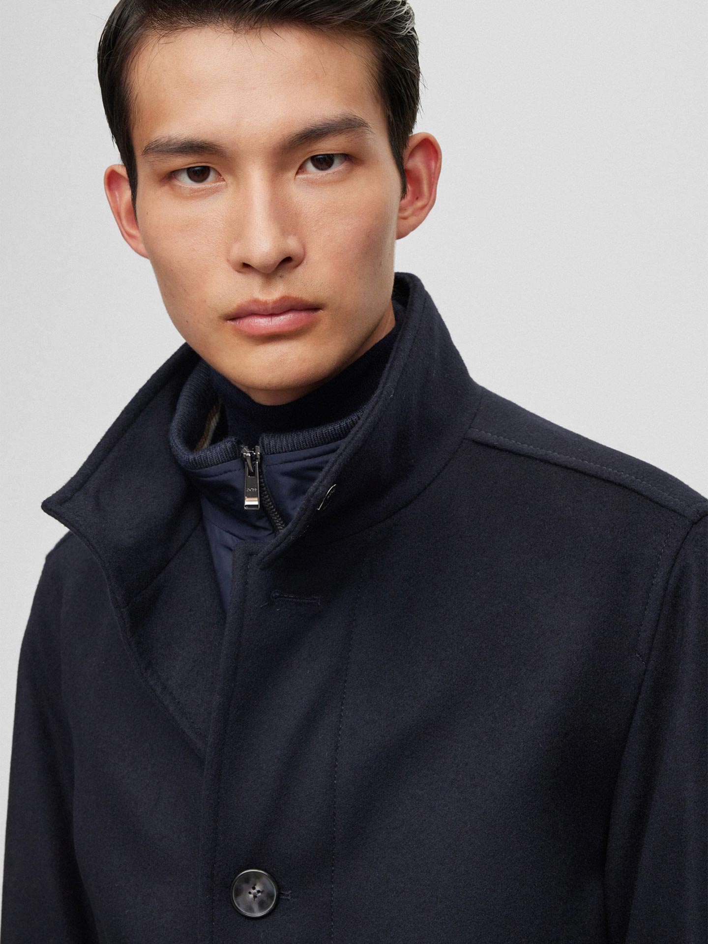 Casaco em lã e Caxemira