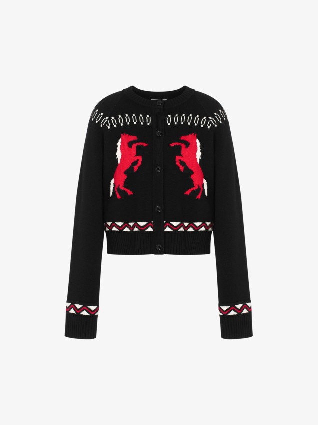 Cardigan com Padrão