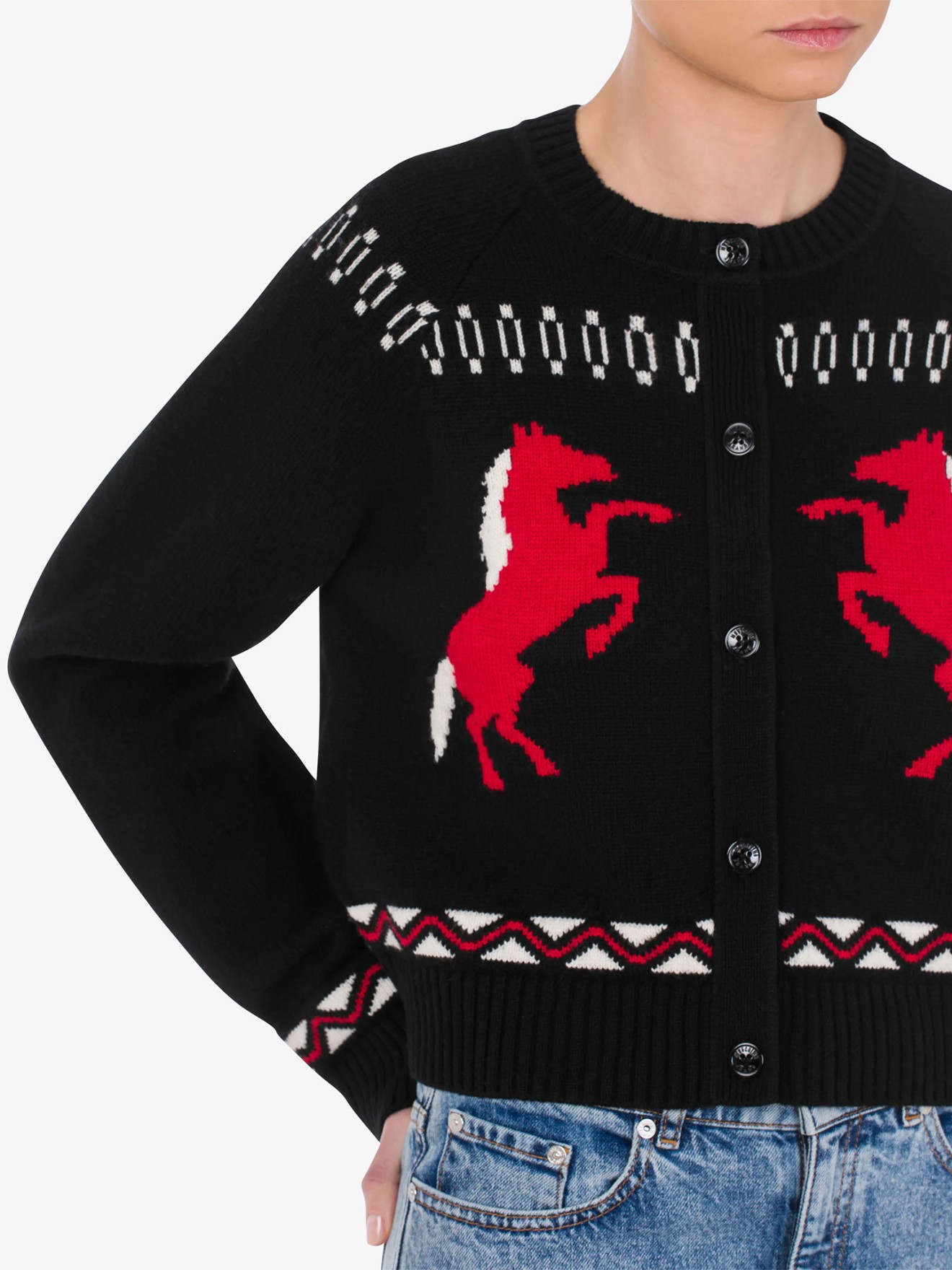 Cardigan com Padr�o
