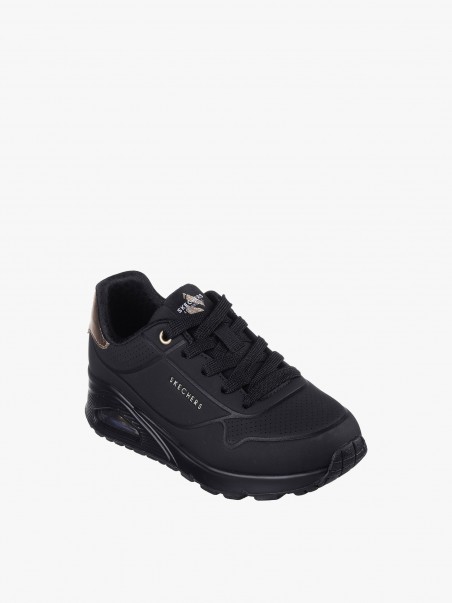 Skechers Uno - Preto - Sapatilhas Menina