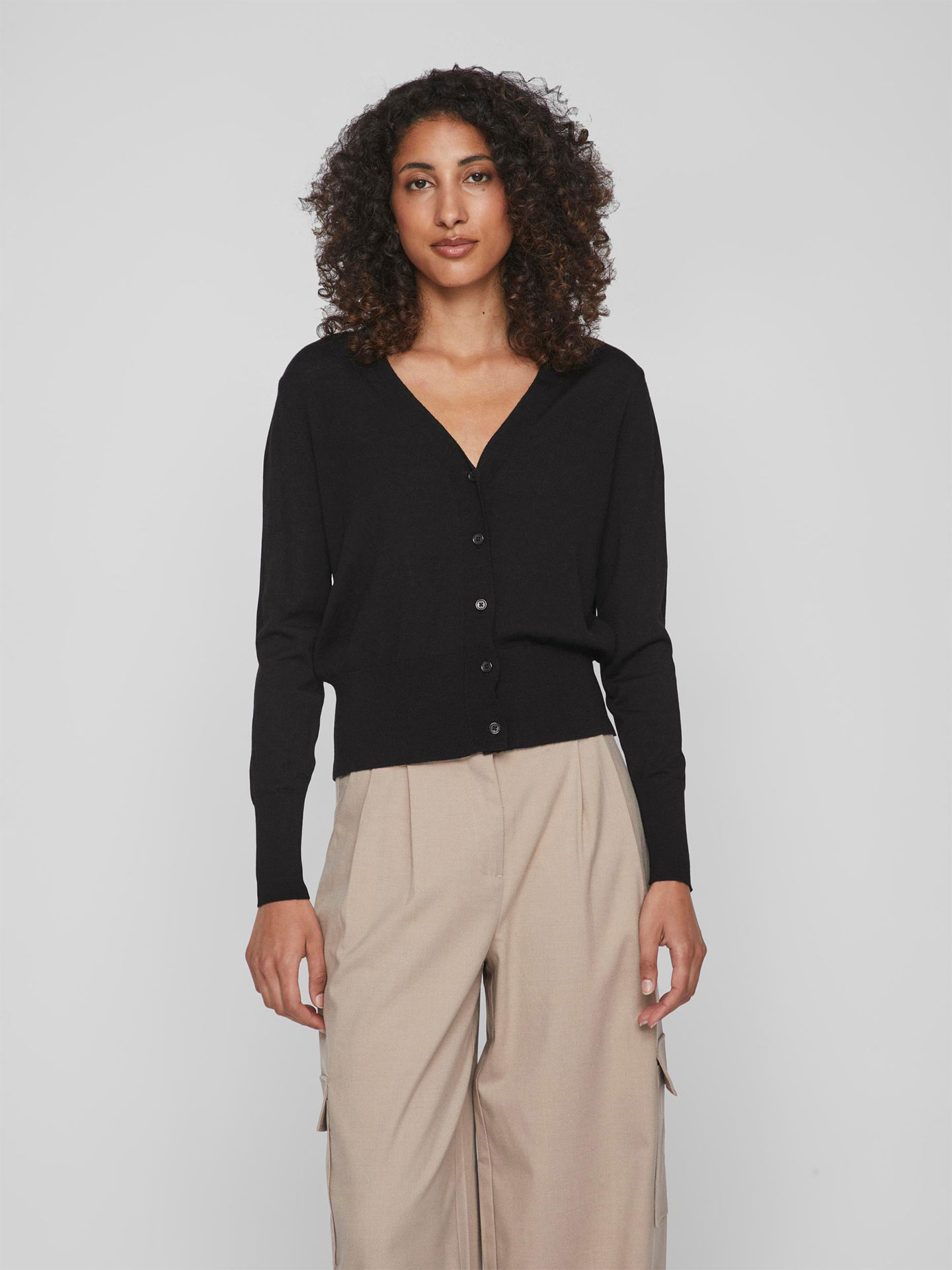 Cardigan em Lã Merino