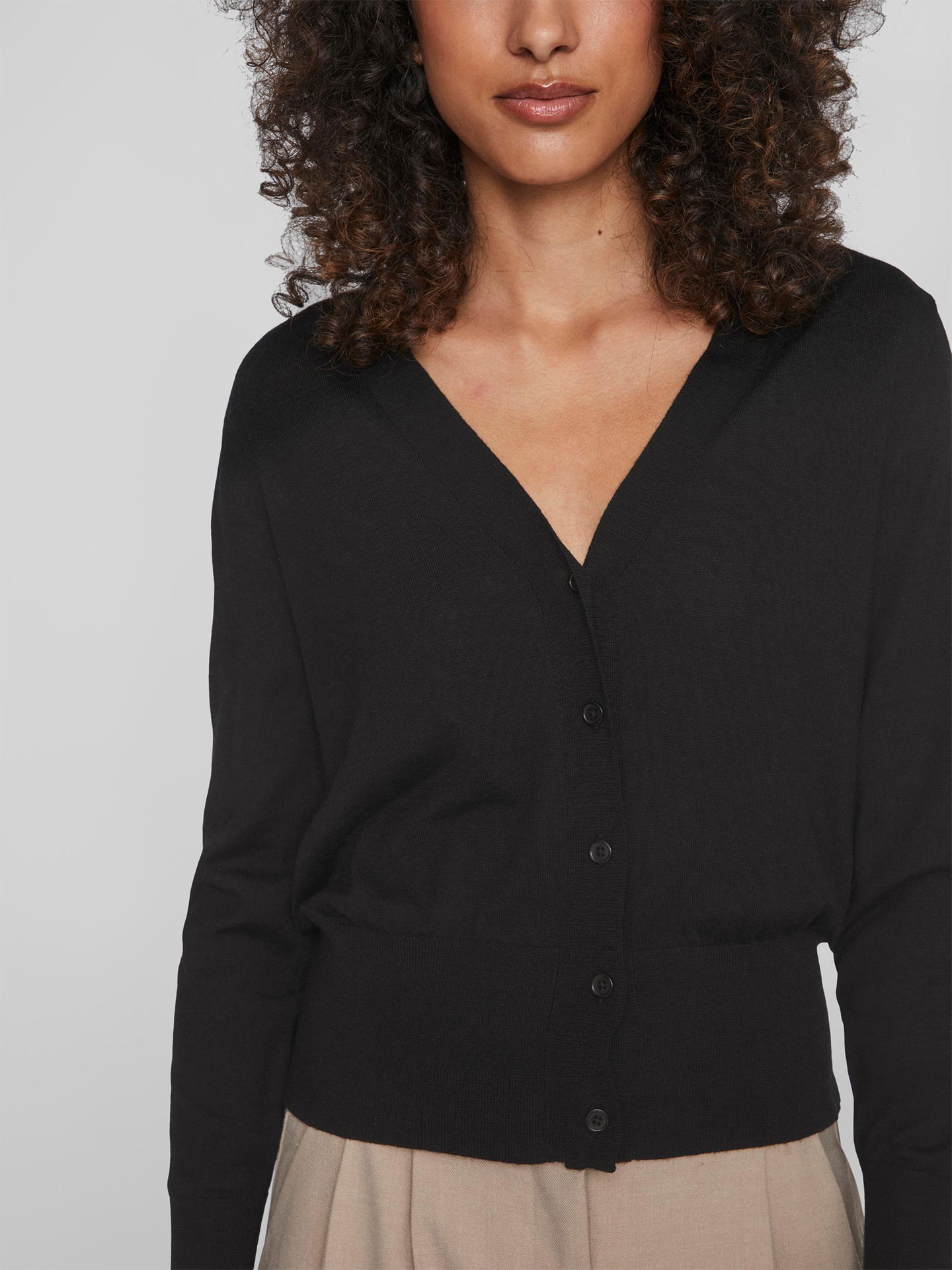 Cardigan em Lã Merino