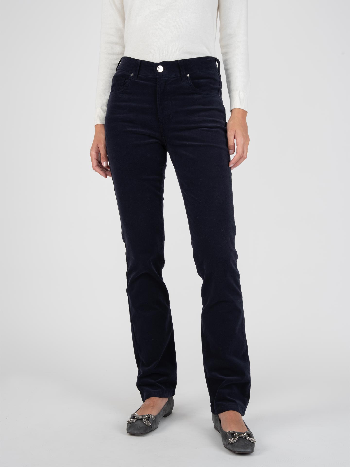 Calças de bombazine