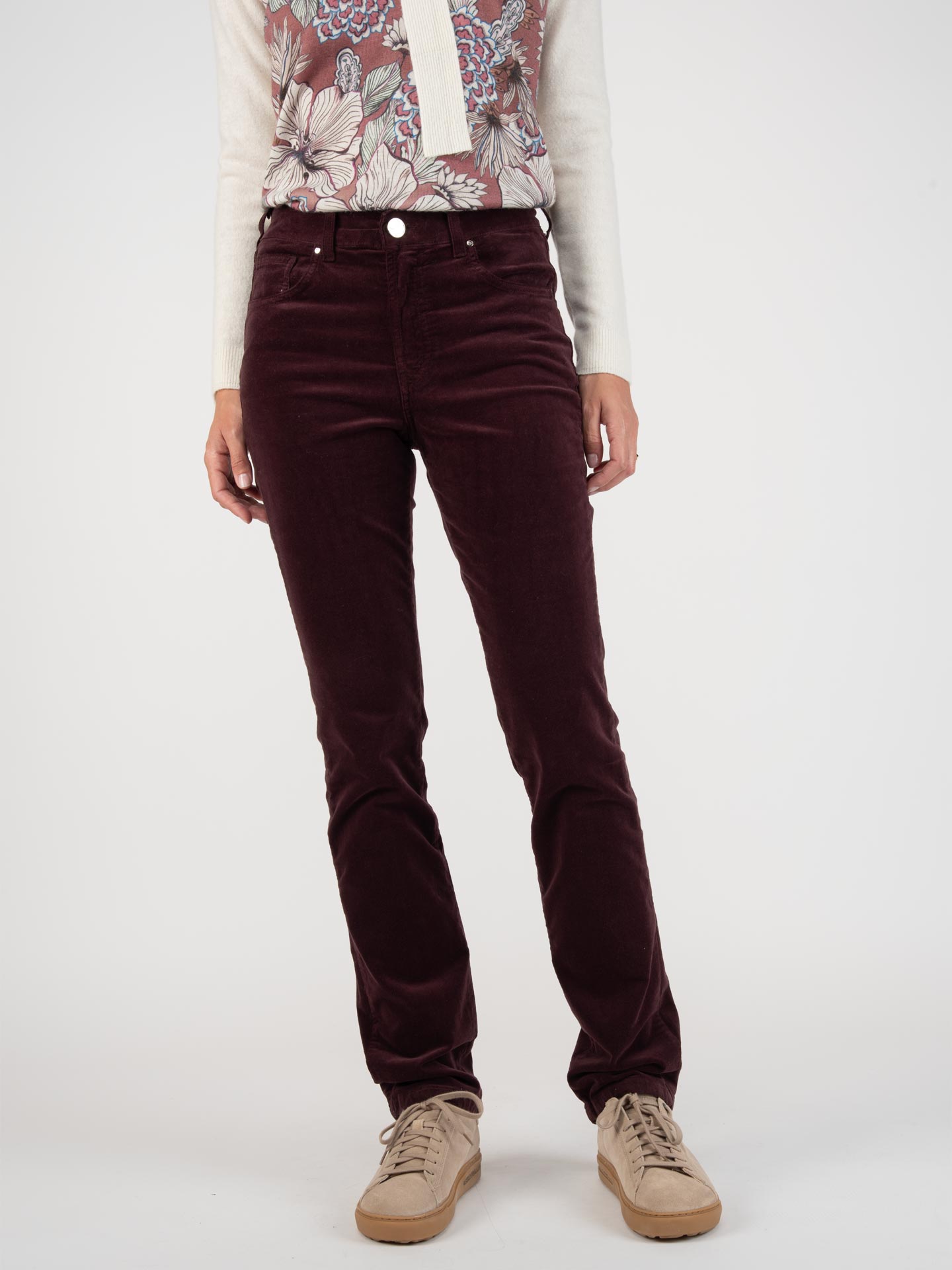 Calças de bombazine