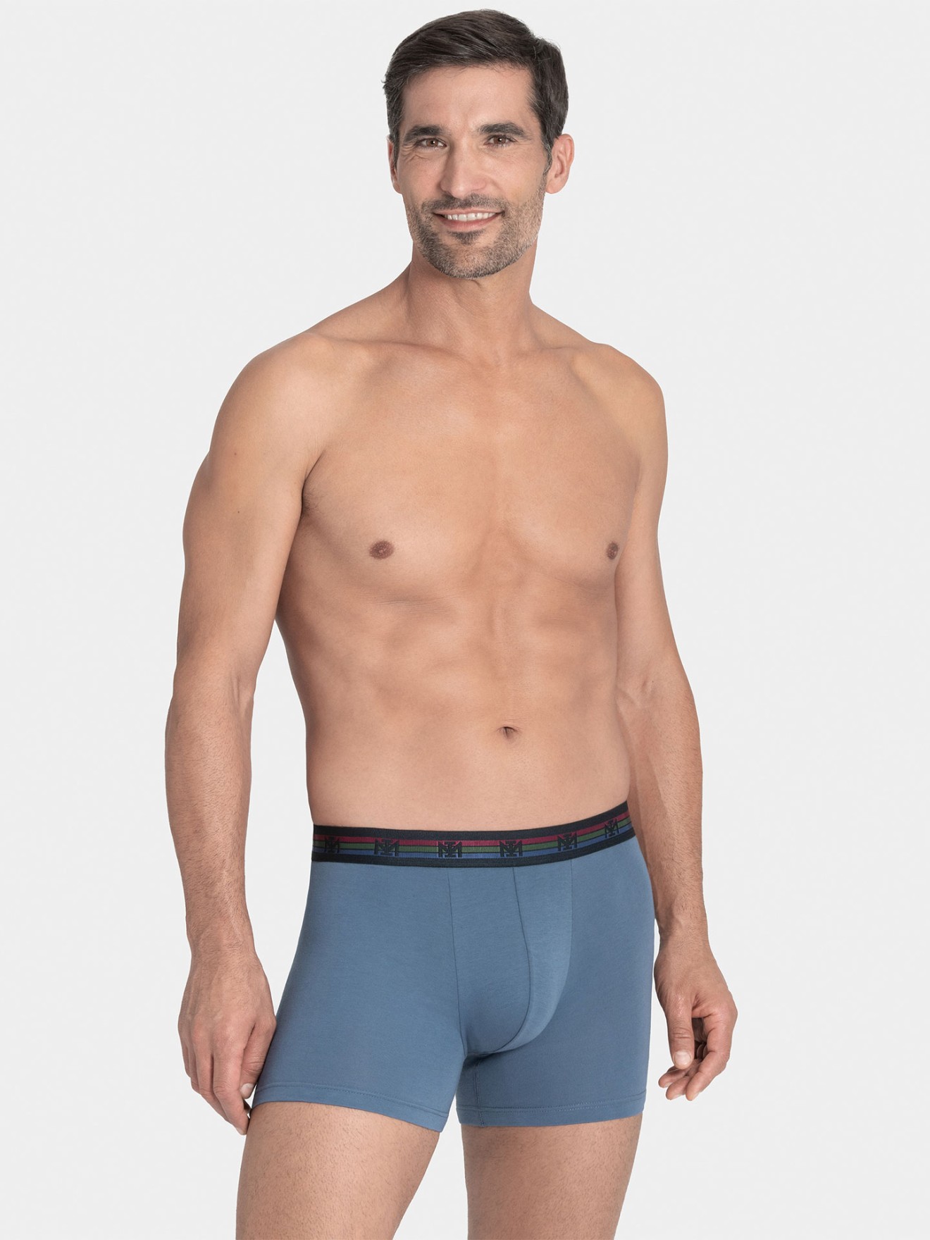 Pack de dois boxers de homem lisos em algodo