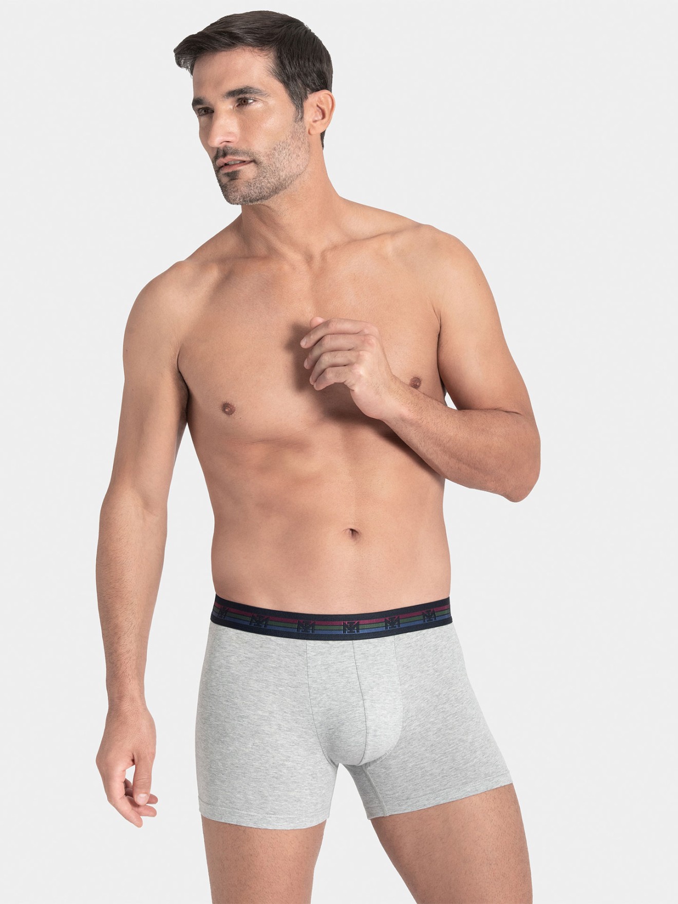 Pack de dois boxers de homem lisos em algodo