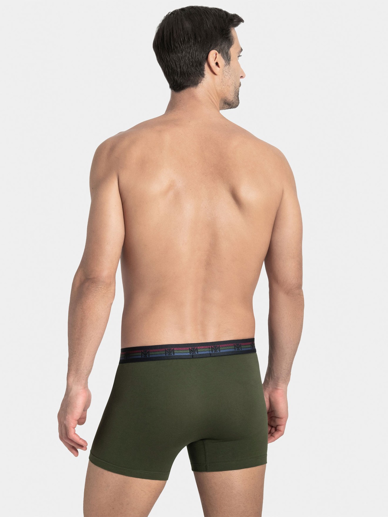 Pack de dois boxers de homem lisos em algodo