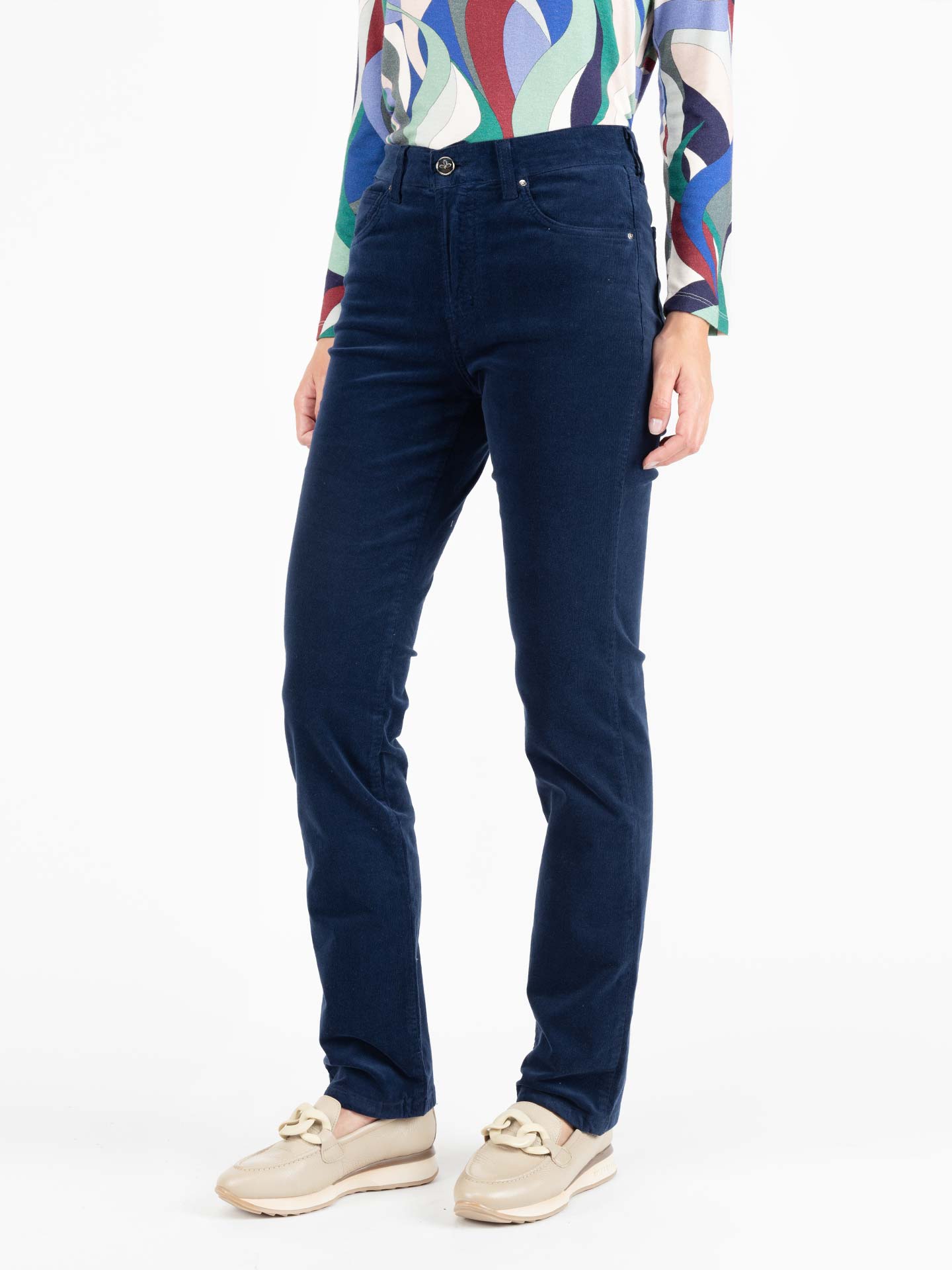 Calças de bombazine