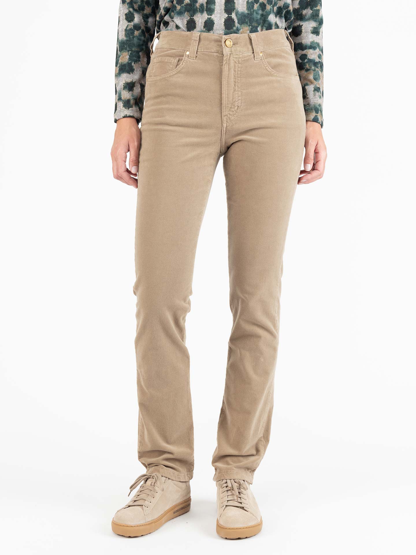 Calças de bombazine