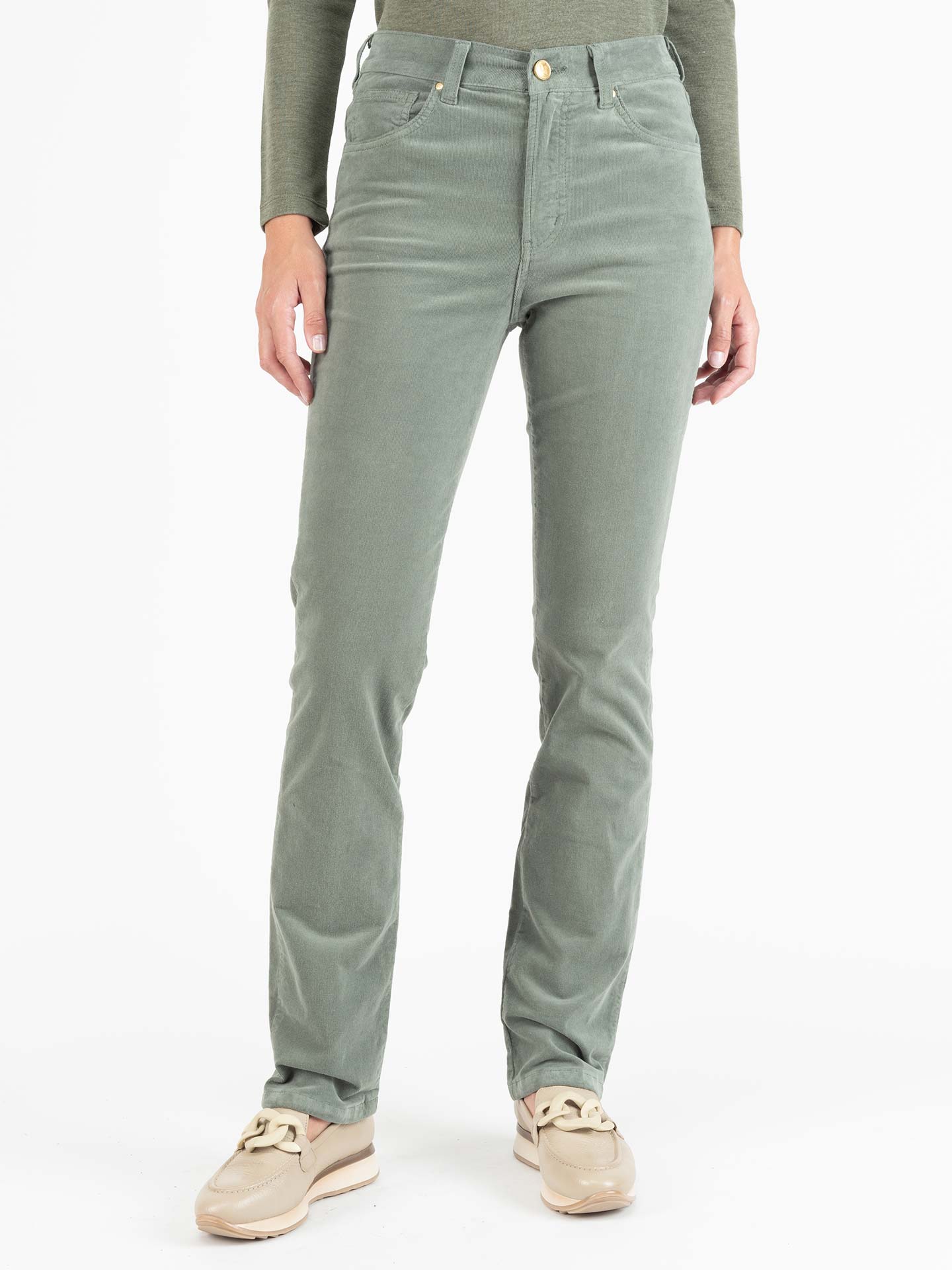 Calças de bombazine