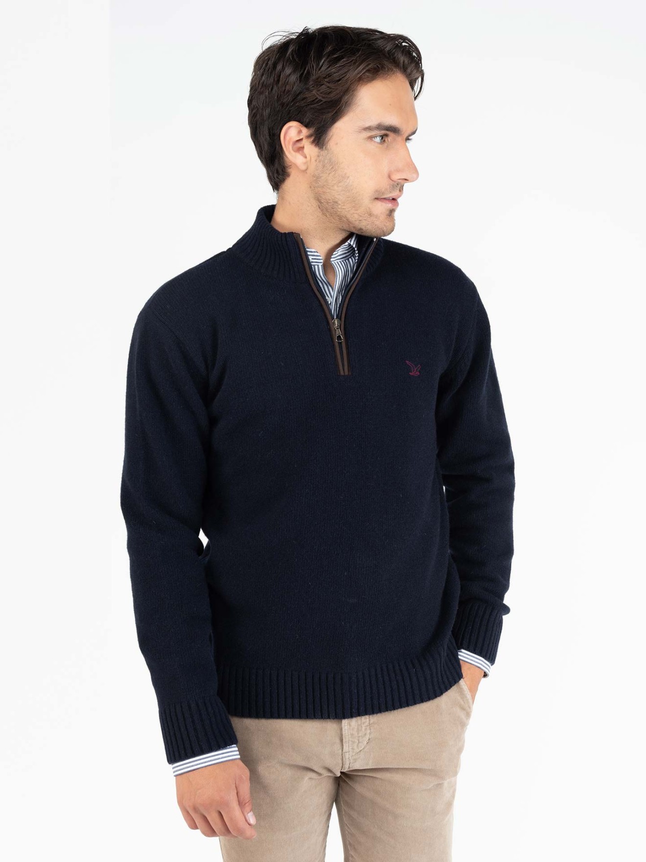 Pullover bicolor
