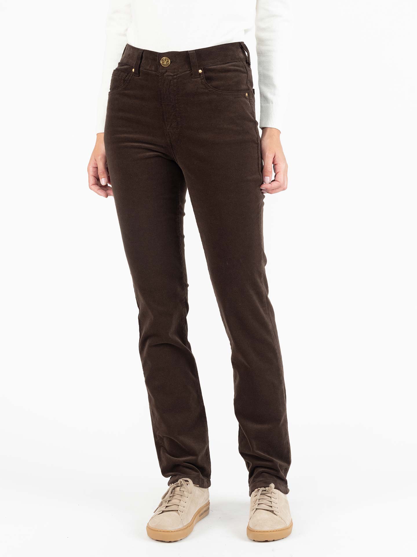 Calças de bombazine