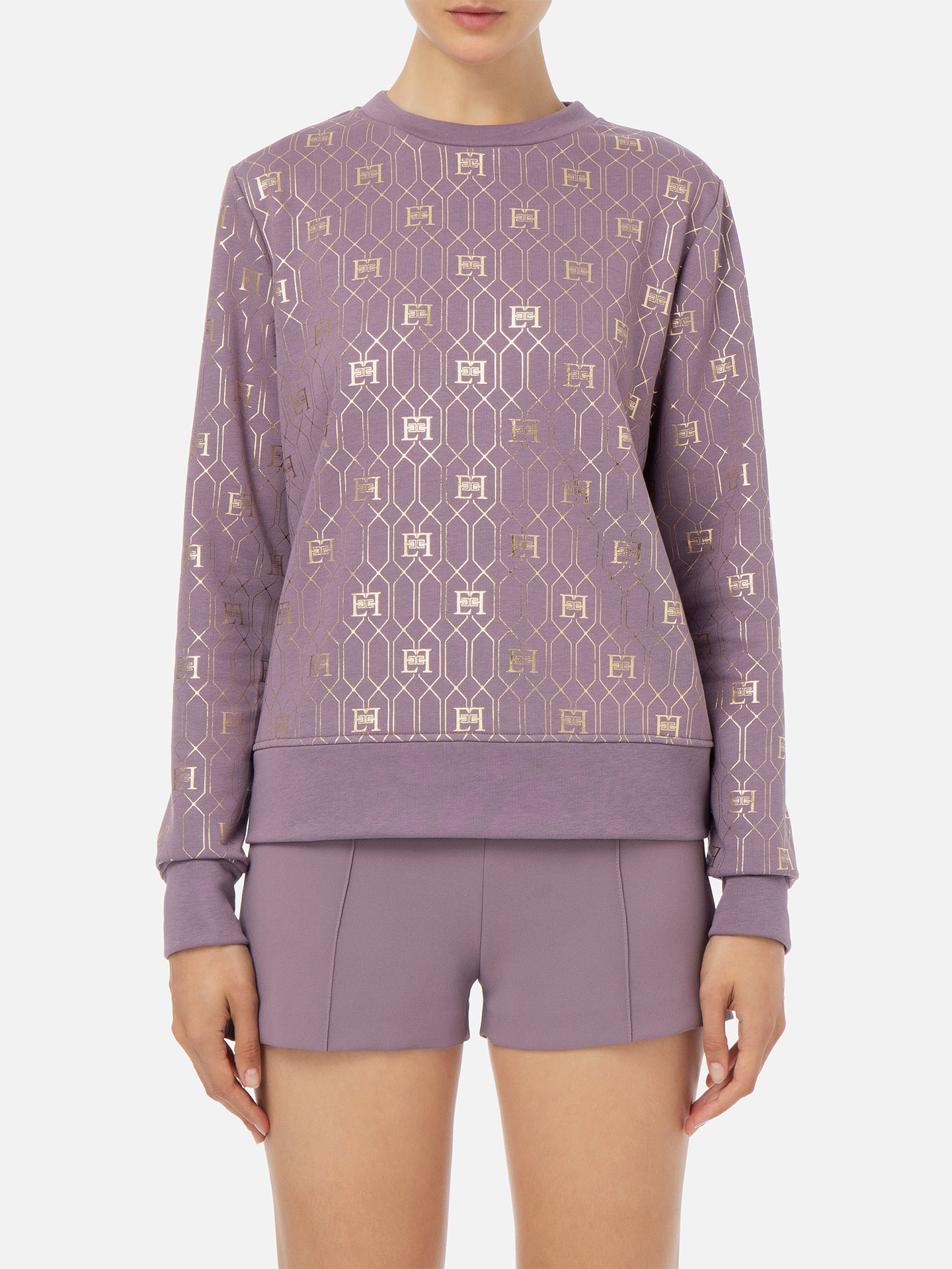 Sweatshirt com Padrão