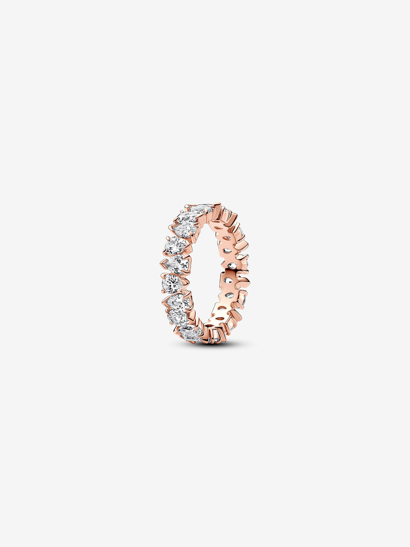 Anel Alternating Sparkling Band