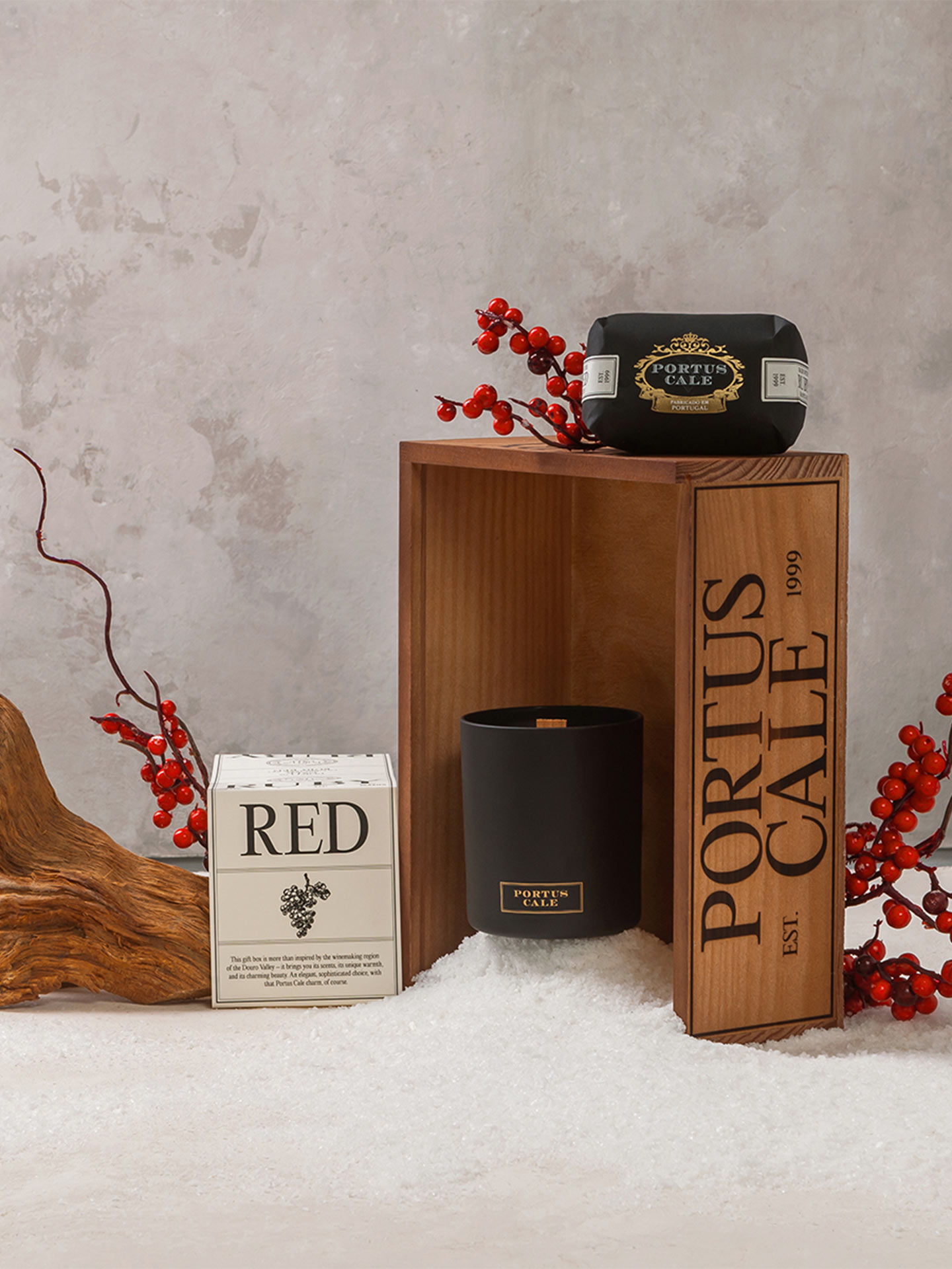 Coffret Sabonete e Vela Ruby Red