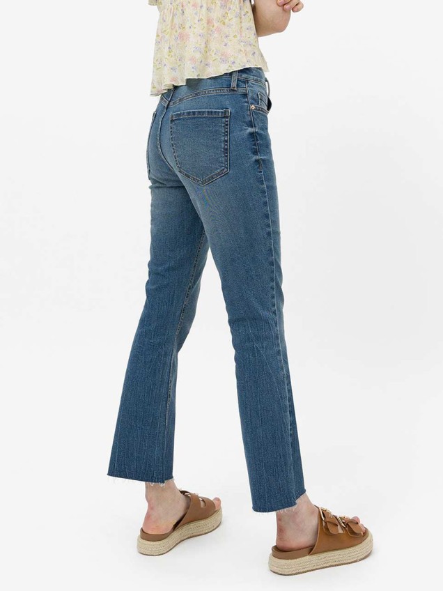 Calças de Ganga Cropped Flare