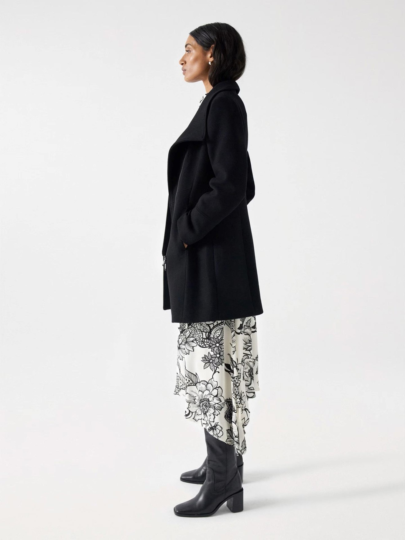 Casaco com Gola de Pelo