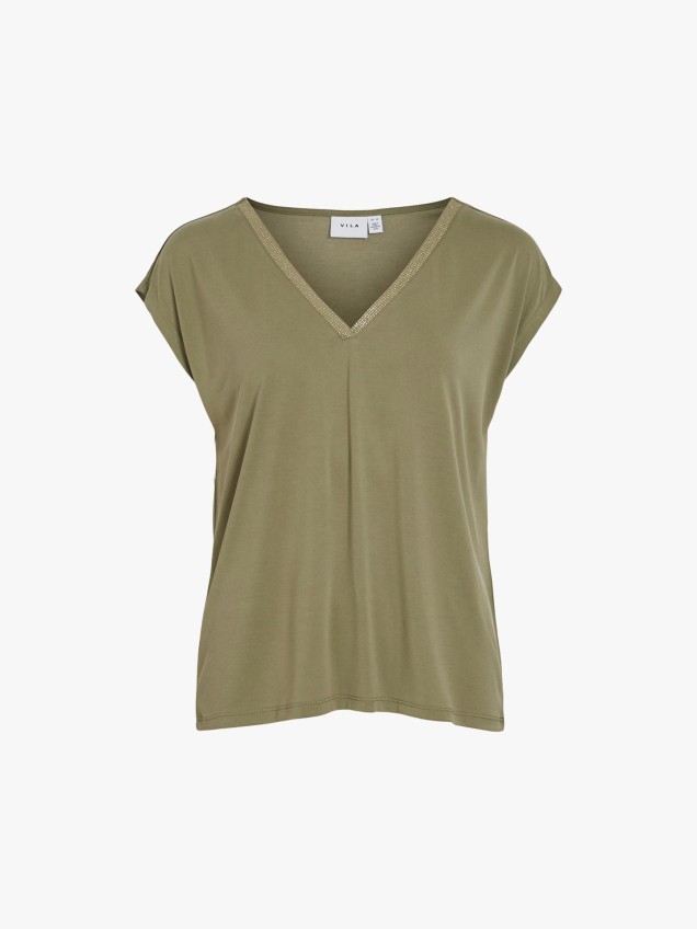 T-Shirt com Strass