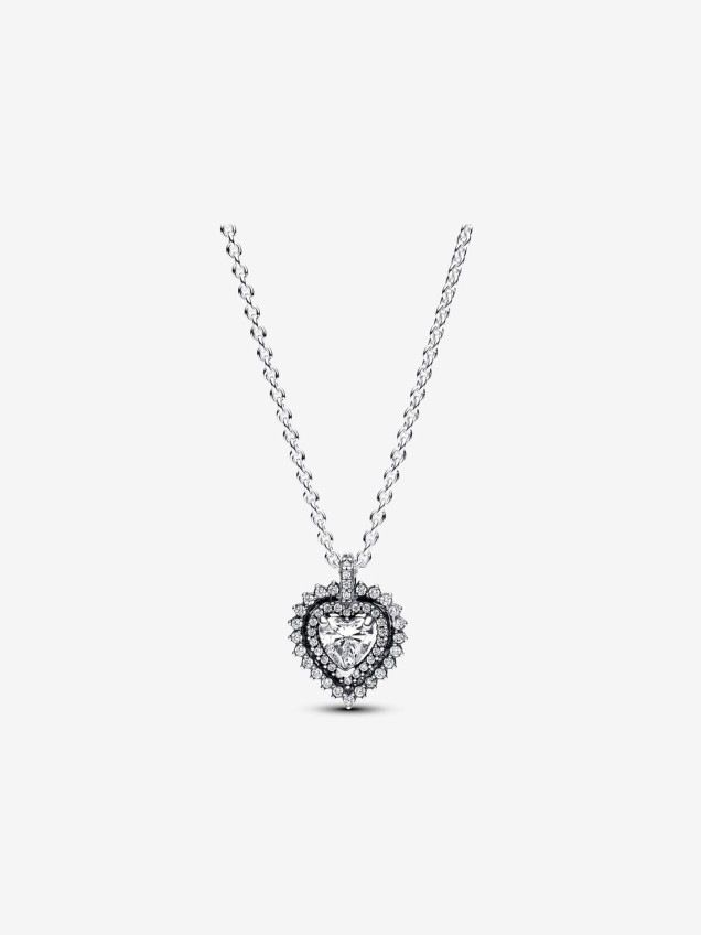 Colar Sparkling Heart Halo Pendant