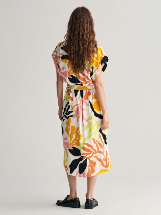 Vestido Palm Print