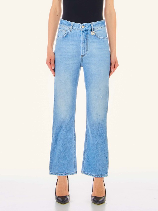 Calças de Ganga Boyfriend Fit