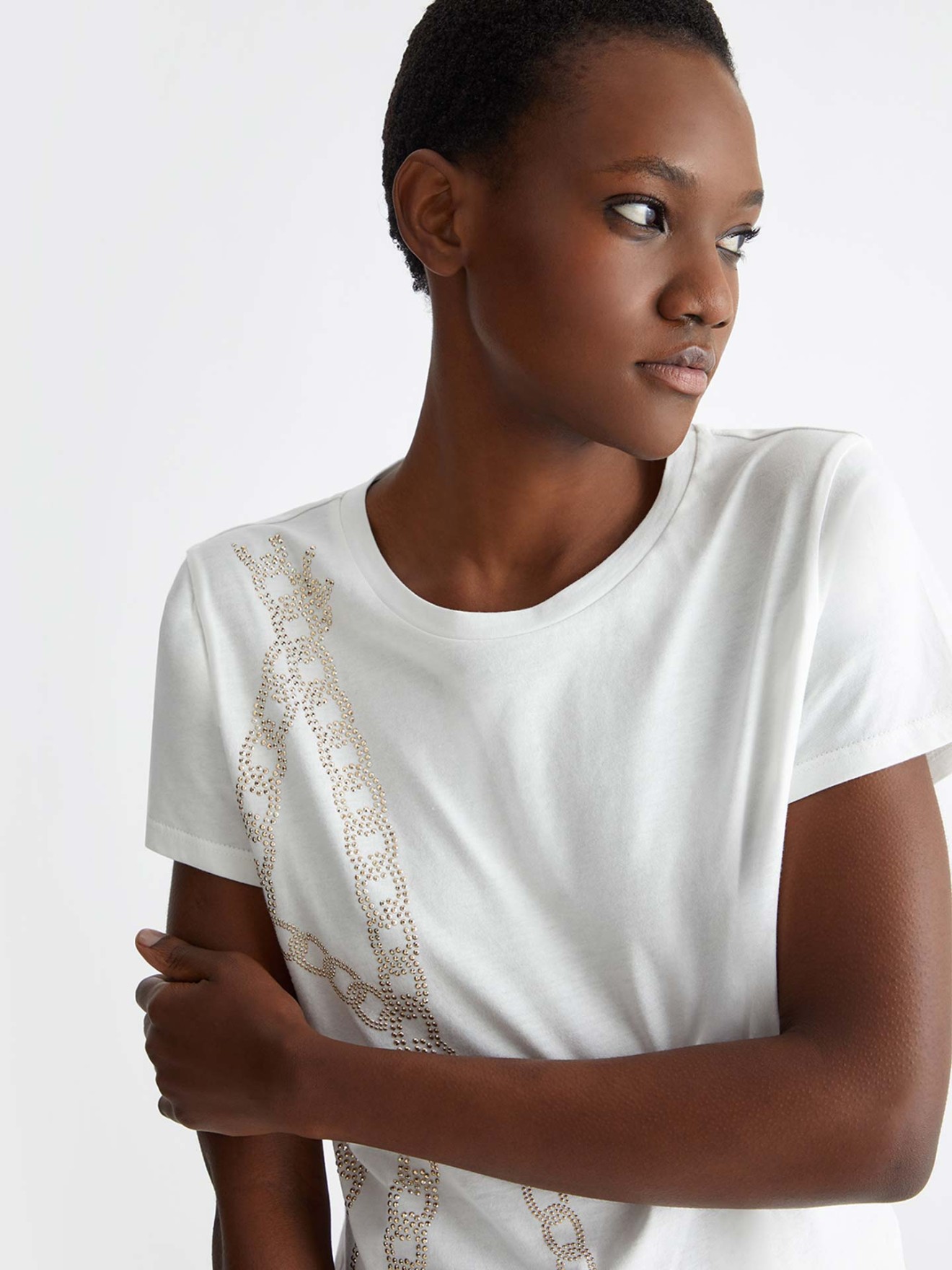 T-Shirt com Strass