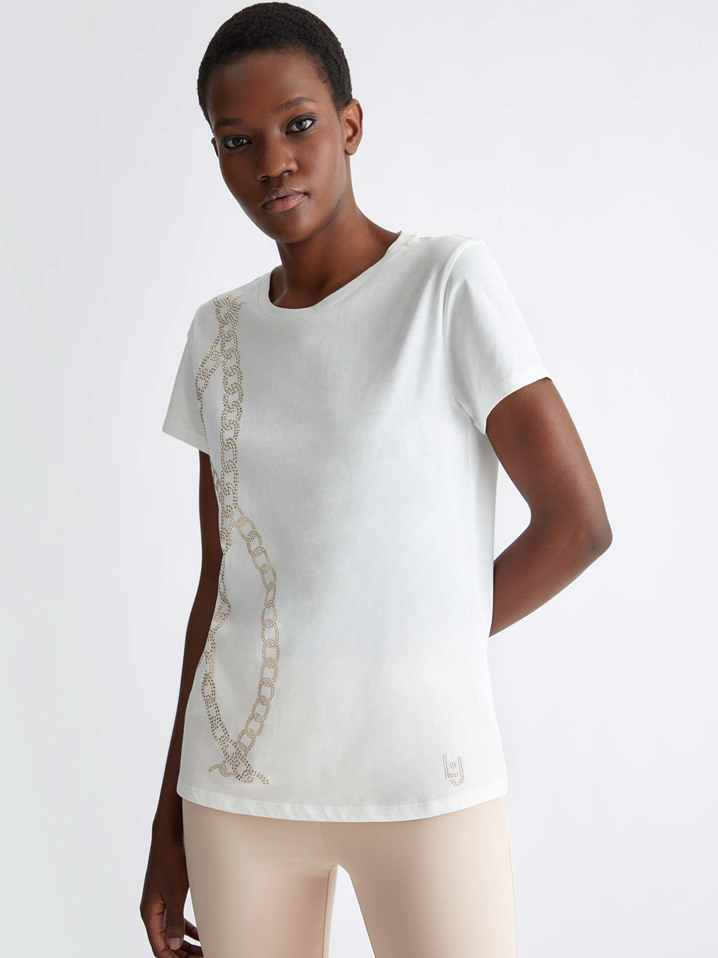 T-Shirt com Strass